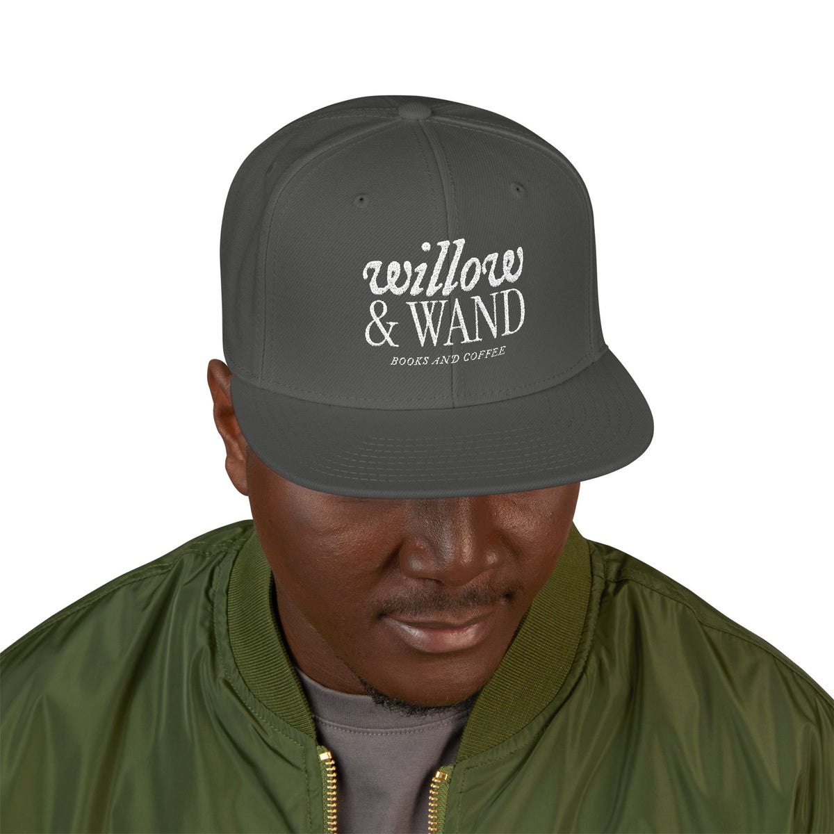 Embroidered Snapback Hat