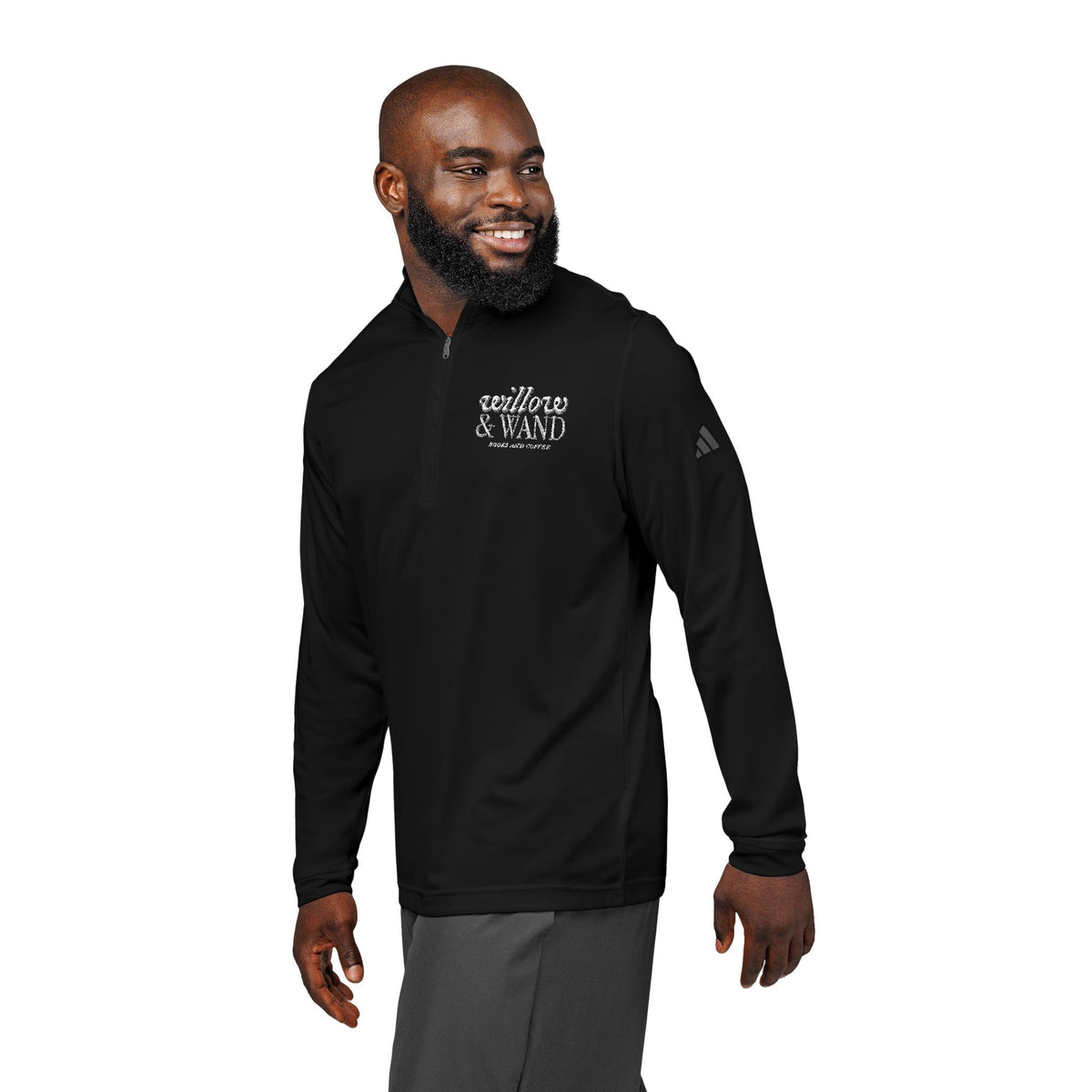 Adidas Embroidered Quarter-Zip Pullover