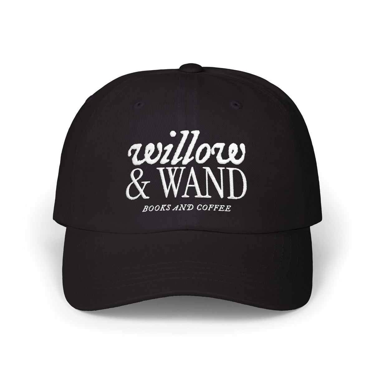 Classic Dad Cap - Retro Embroidered 'Anchored & Loved' White Cotton Baseball Hat